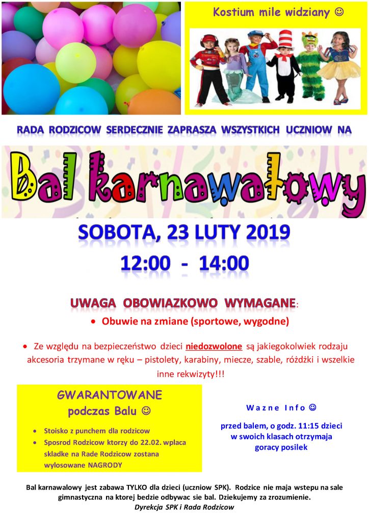Bal karnawałowy 2019