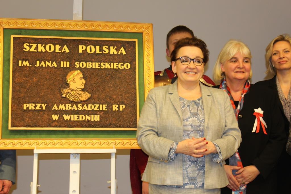 Wizyta Minister Edukacji Narodowej A. Zalewskiej i zmiana nazwy na Szkoła Polska 28.02.2019