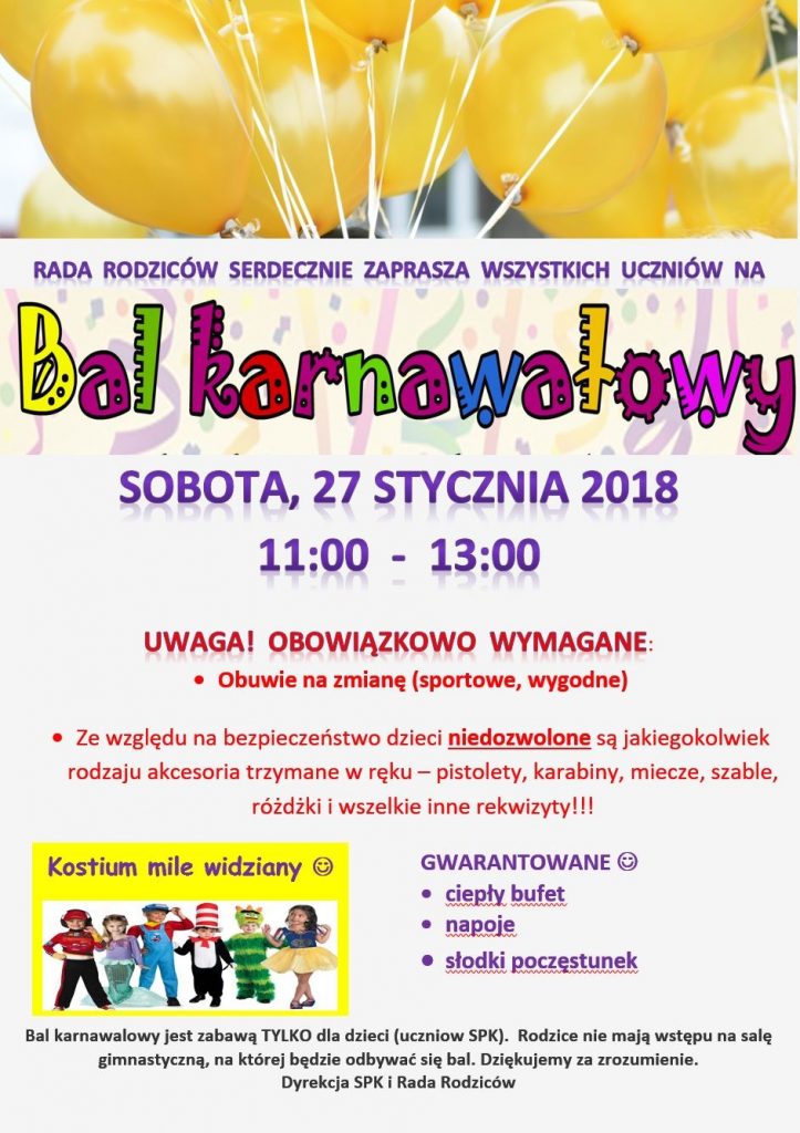 Bal karnawałowy 2018