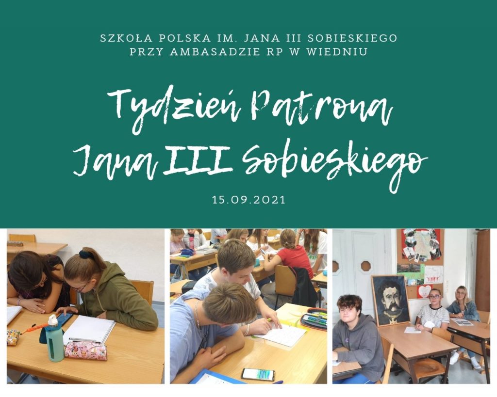Tydzień Patrona Szkoły Jana III Sobieskiego