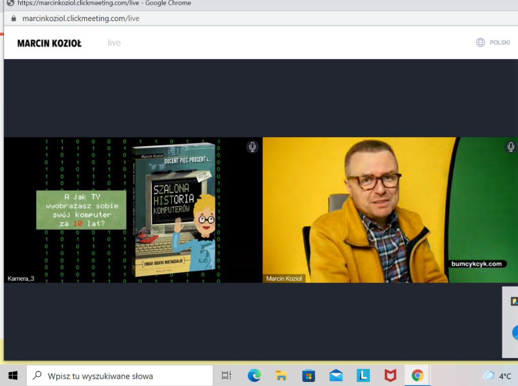 Spotkania on-line z M. Koziołem