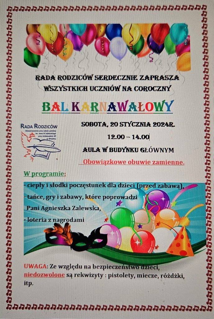 Bal Karnawałowy 2024
