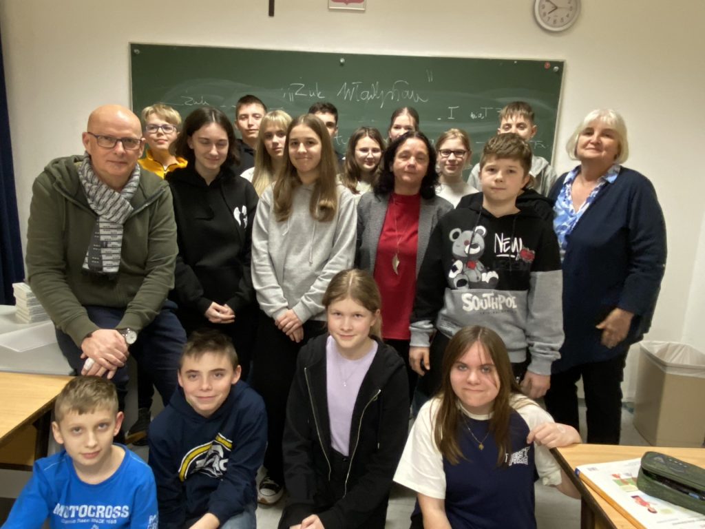 Warsztaty literackie z pisarzem Hubertem Klimko-Dobrzanieckim, 7 marca 2024 r.