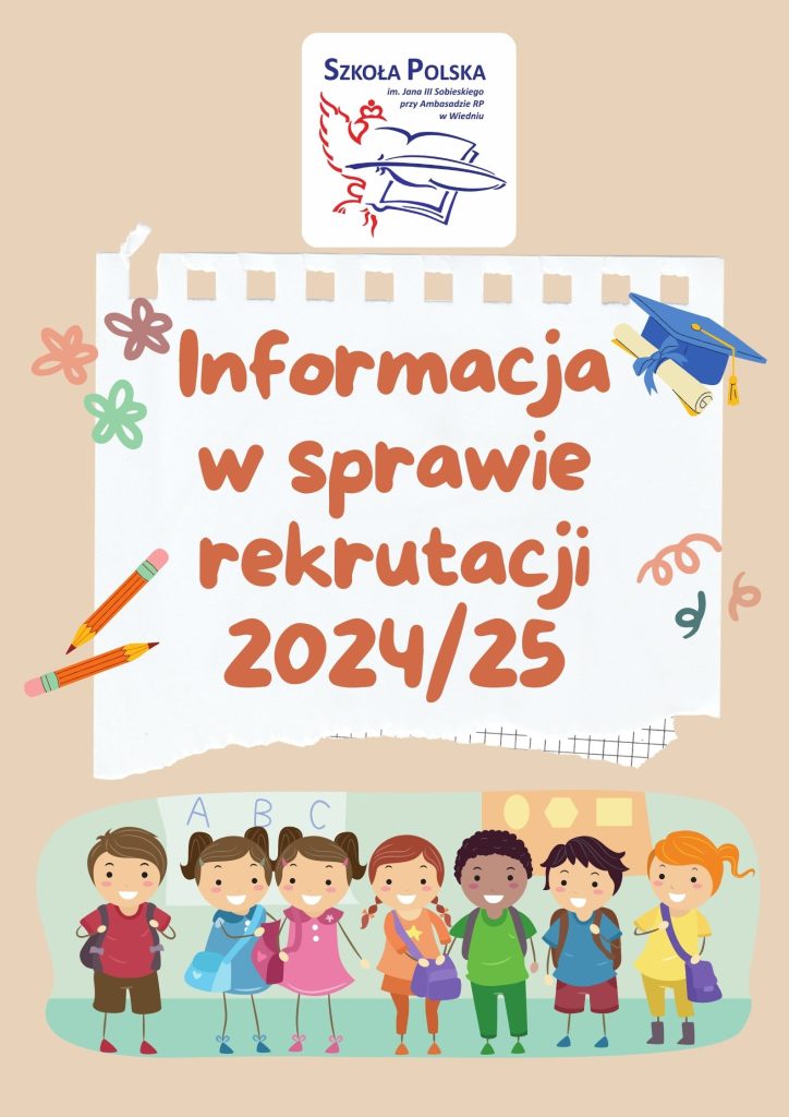 Informacja w sprawie rekrutacji na rok szkolny 2024/25