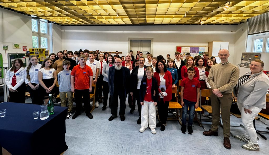 Wykład prof. Jerzego Bralczyka w Szkole Polskiej w Wiedniu.