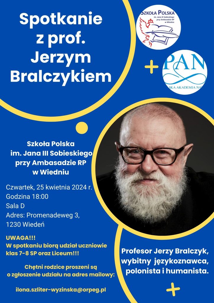 Spotkanie z prof. Jerzym Bralczykiem