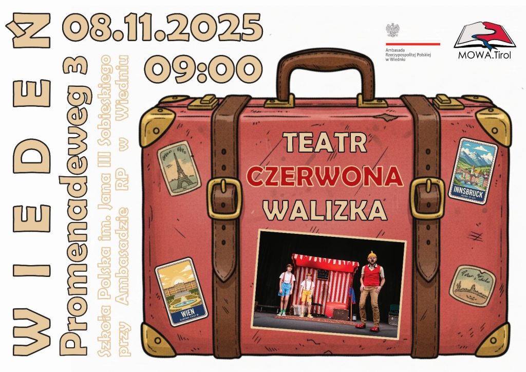 Już w sobotę 08.11.2025 r. spektakl dla naszych najmłodszych uczniów.