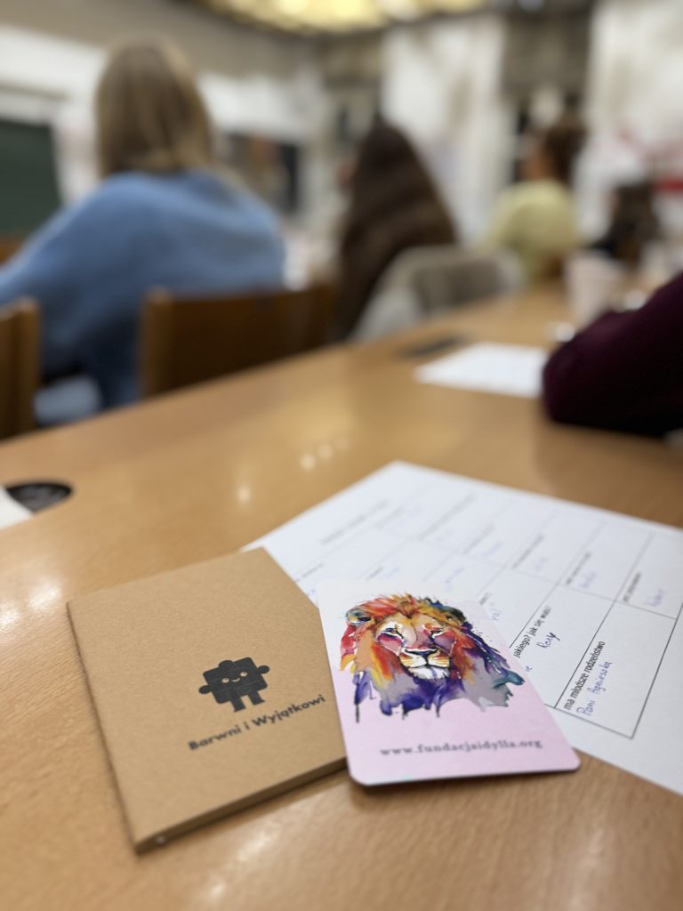 Warsztaty psychologiczne dla młodzieży przygotowane przez Fundację Idylla.