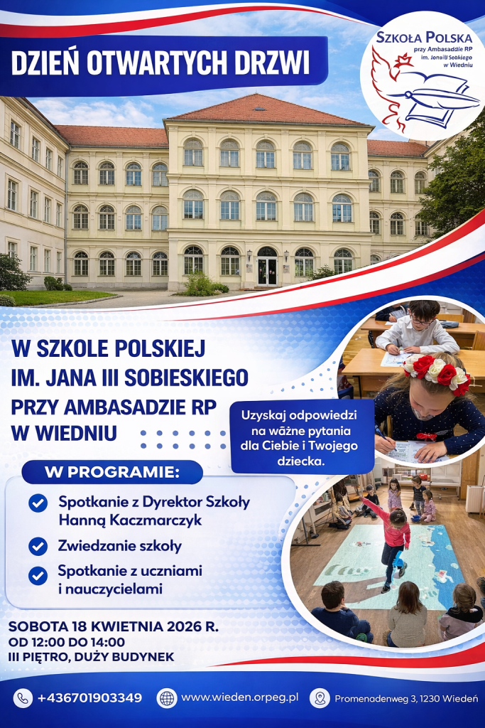 Zapraszamy na Dni Otwartych Drzwi!!! Już 18 kwietnia 2026 r.!!!