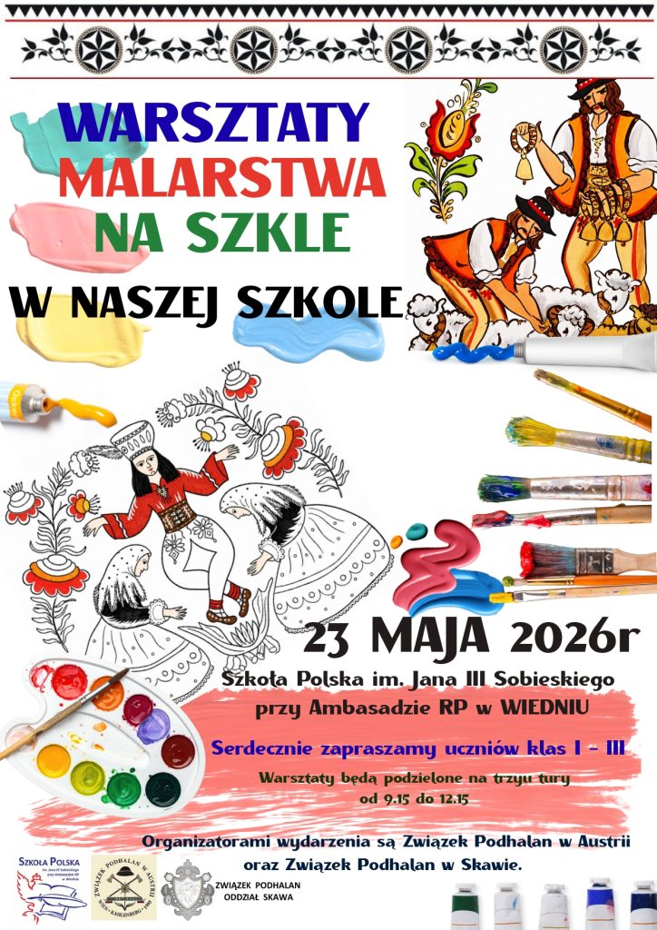 Warsztaty malowania na szkle w naszej szkole.