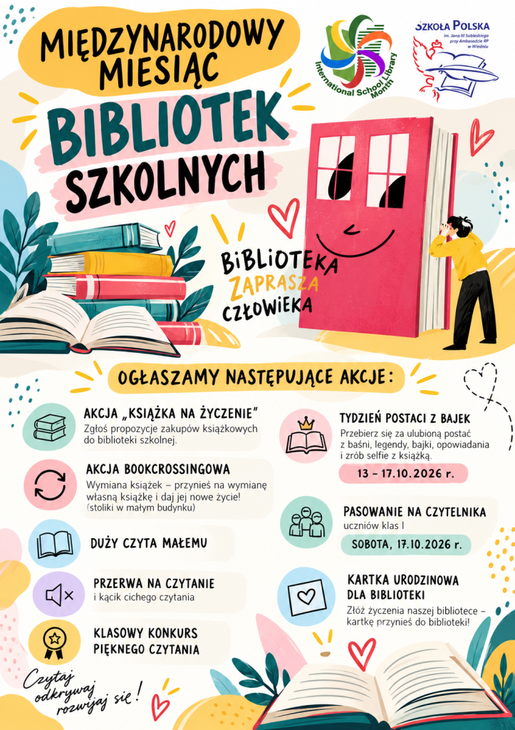 Rozpoczynamy obchody Międzynarodowego Miesiąca Bibliotek Szkolnych !!!